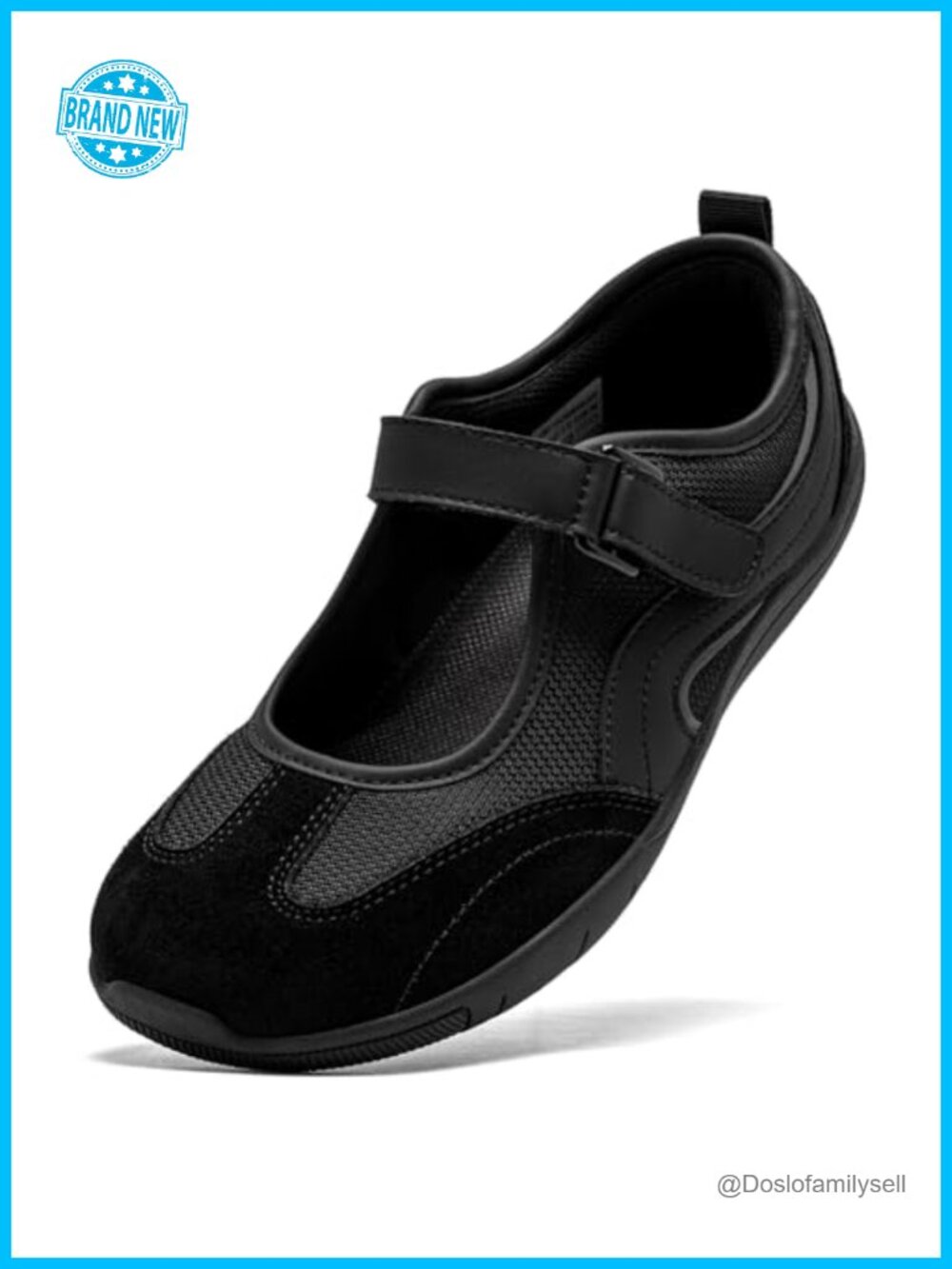 Barefoot Mary Jane Flats Wide Toe Box Slip On Comfort Walking Shoes